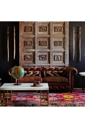 Cream Linen Side Table | Andrew Martin Hercules | Oroa.com