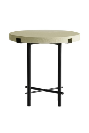 Cream Linen Side Table | Andrew Martin Hercules | Oroa.com