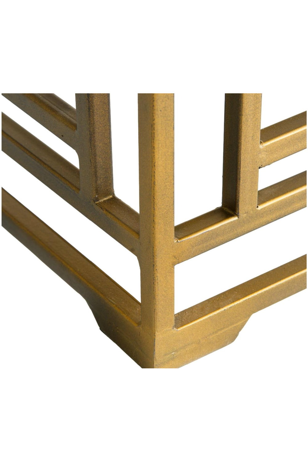 Cream Linen Brass Side Table | Andrew Martin Minerva | Oroa.com