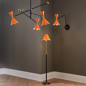 Orange Shade Articulating Floor Lamp | Jonathan Adler Ripple | Oroa.com
