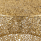 Gold Casted Frame Coffee Table | OROA