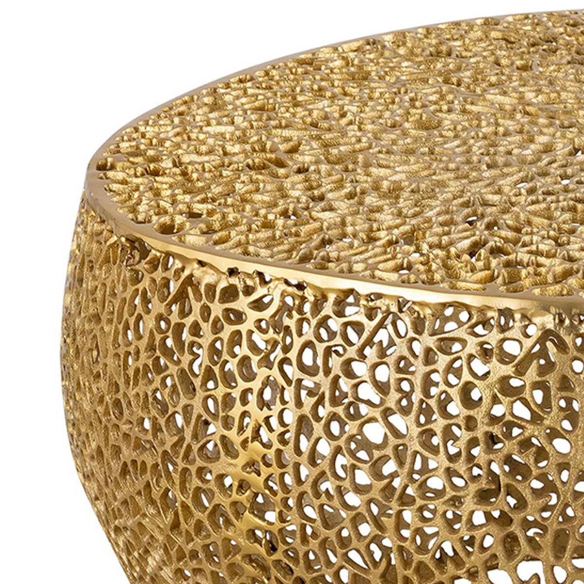 Gold Casted Frame Coffee Table | OROA