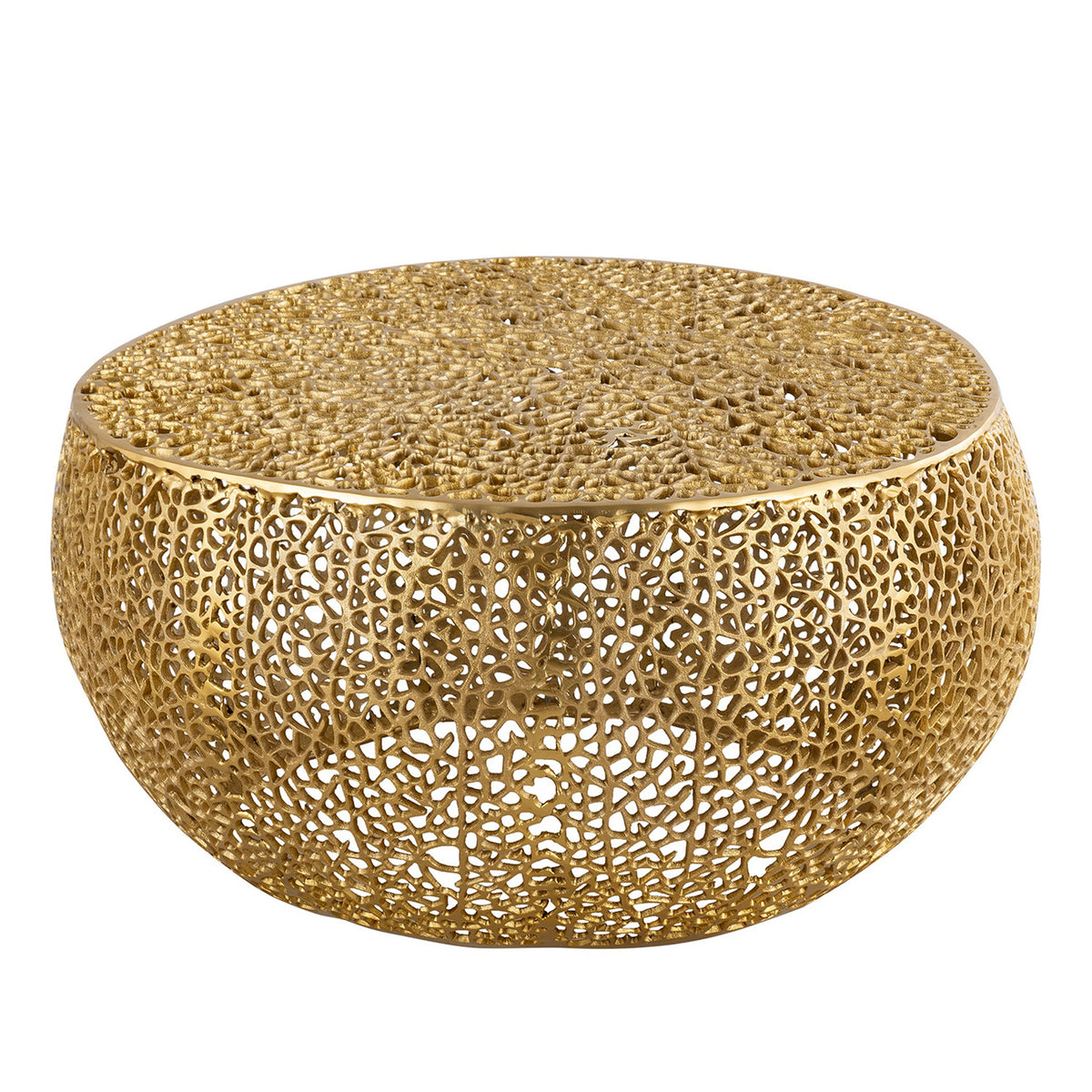 Gold Casted Frame Coffee Table | OROA