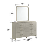 Aria Modern 6-Drawer Dresser | OROA