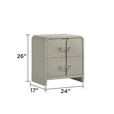 Aria Modern 2-Drawer Nightstand | OROA