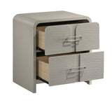 Aria Modern 2-Drawer Nightstand | OROA