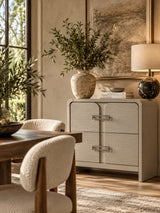 Aria Modern 2-Drawer Nightstand | OROA