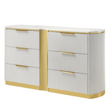 Giovanni White 6-Drawer Dresser | OROA