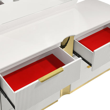 Giovanni White 6-Drawer Dresser | OROA