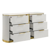 Giovanni White 6-Drawer Dresser | OROA