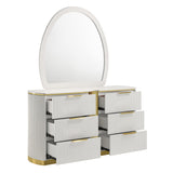 Giovanni White 6-Drawer Dresser | OROA