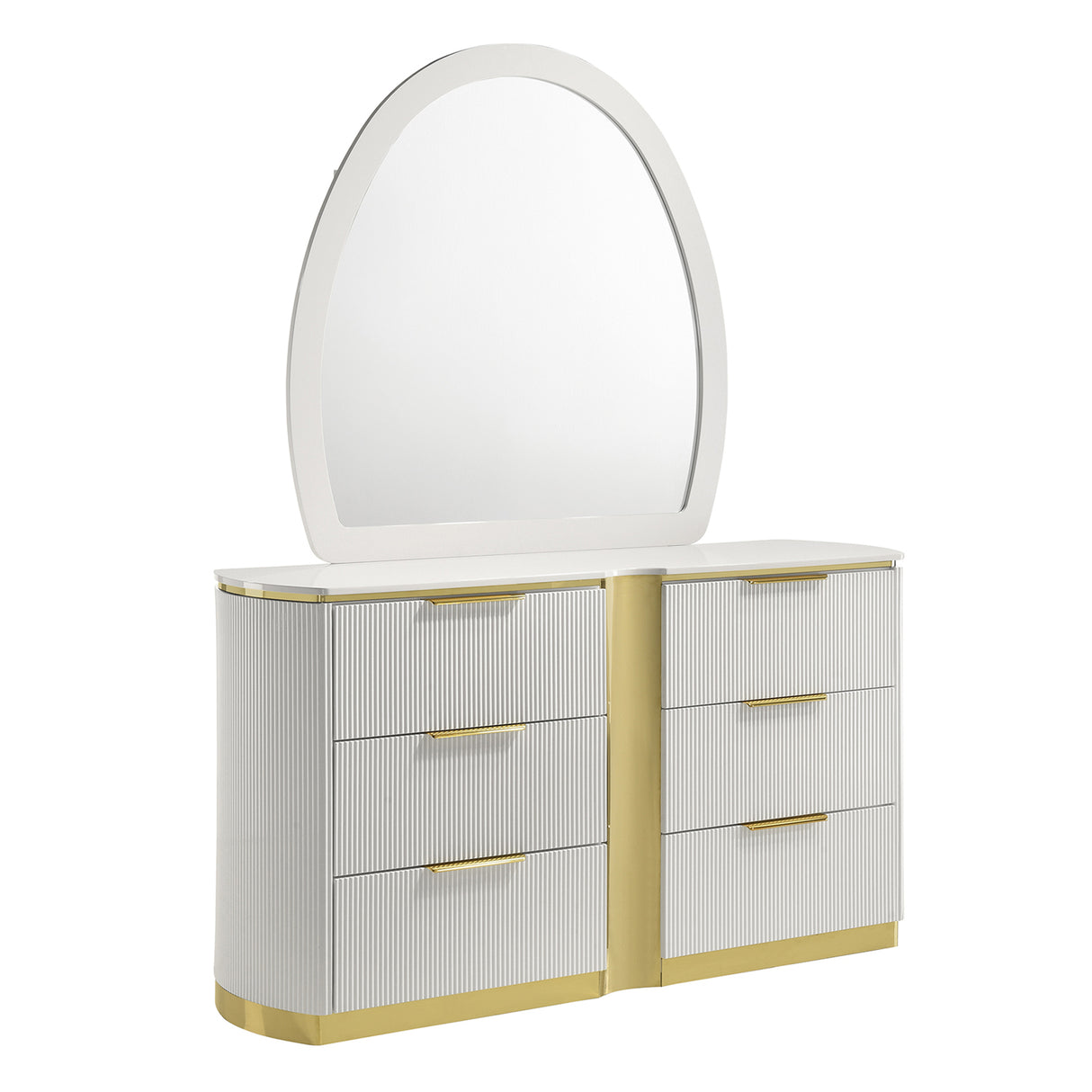 Giovanni White 6-Drawer Dresser | OROA