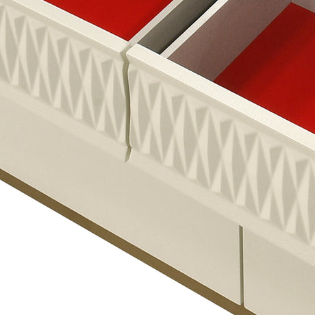 Stanley Modern Gray Crocodile Texture 6-Drawer Dresser | OROA
