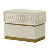Crocodile Texture Finish Nightstand | OROA
