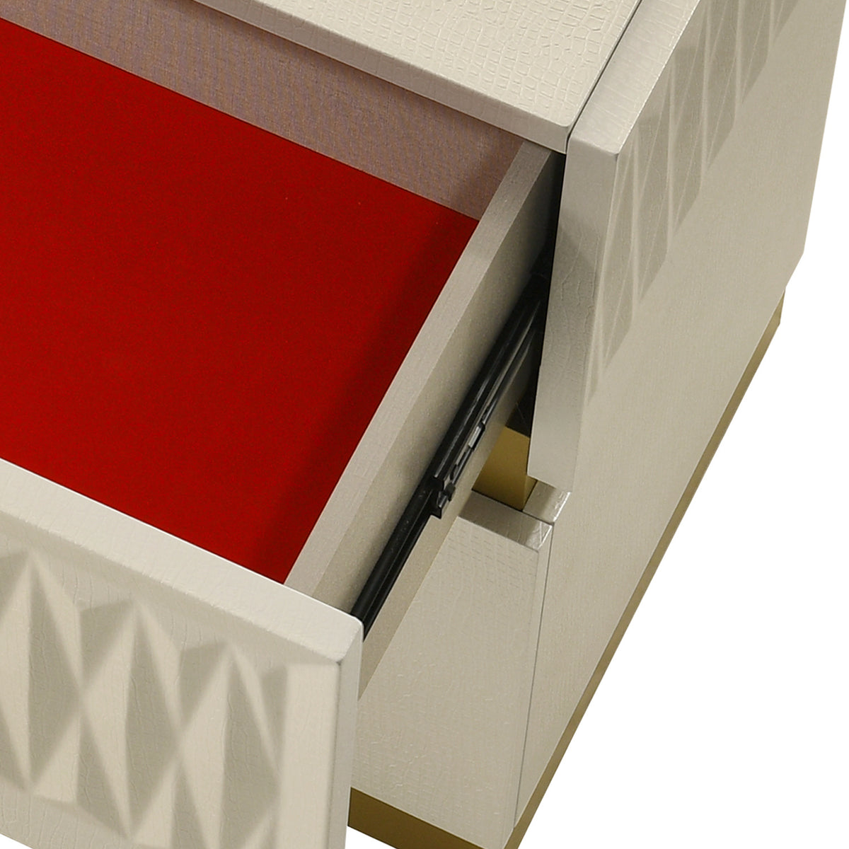 Crocodile Texture Finish Nightstand | OROA