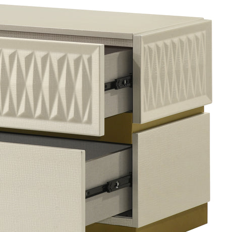 Crocodile Texture Finish Nightstand | OROA