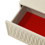 Crocodile Texture Finish Nightstand | OROA