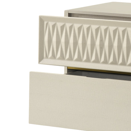 Crocodile Texture Finish Nightstand | OROA