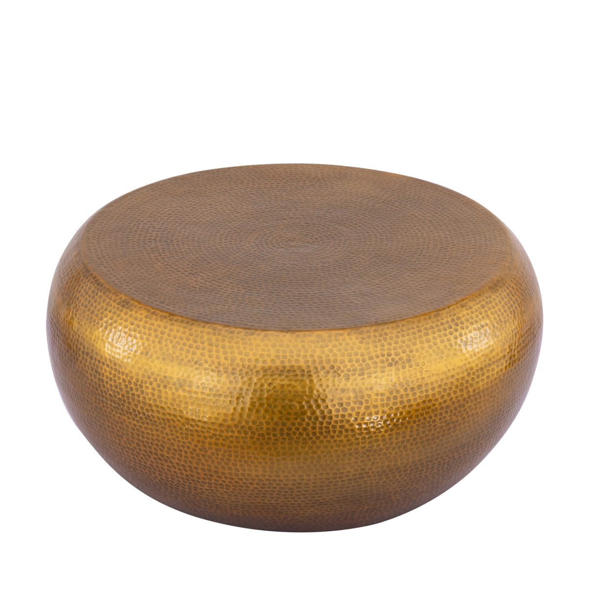 Gold Round Metallic Coffee Table | OROA