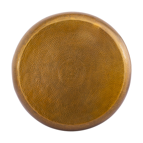 Gold Round Metallic Coffee Table | OROA