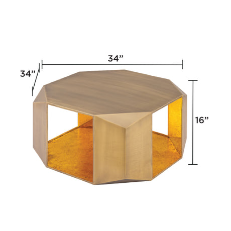 Modern Geometric Multi Angular Panels Coffee Table | OROA