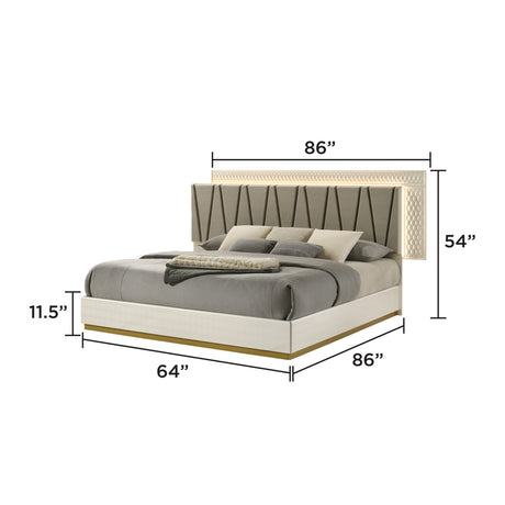 Stanley Modern Upholstered Queen Bed | OROA