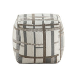 Upholstered Multi-Color Pouf | OROA