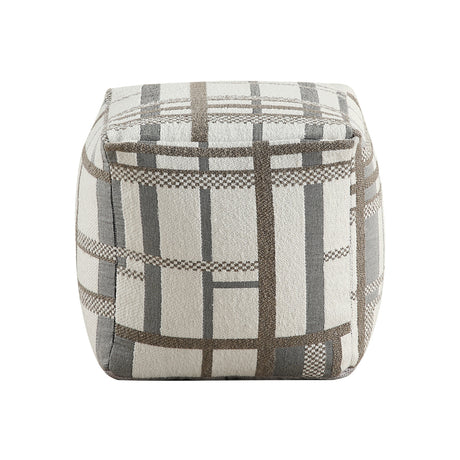 Upholstered Multi-Color Pouf | OROA