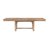 Light Oak Finish Extendable Dining Table | OROA