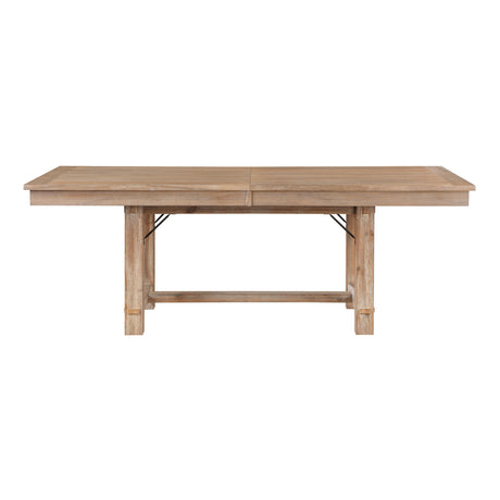 Light Oak Finish Extendable Dining Table | OROA