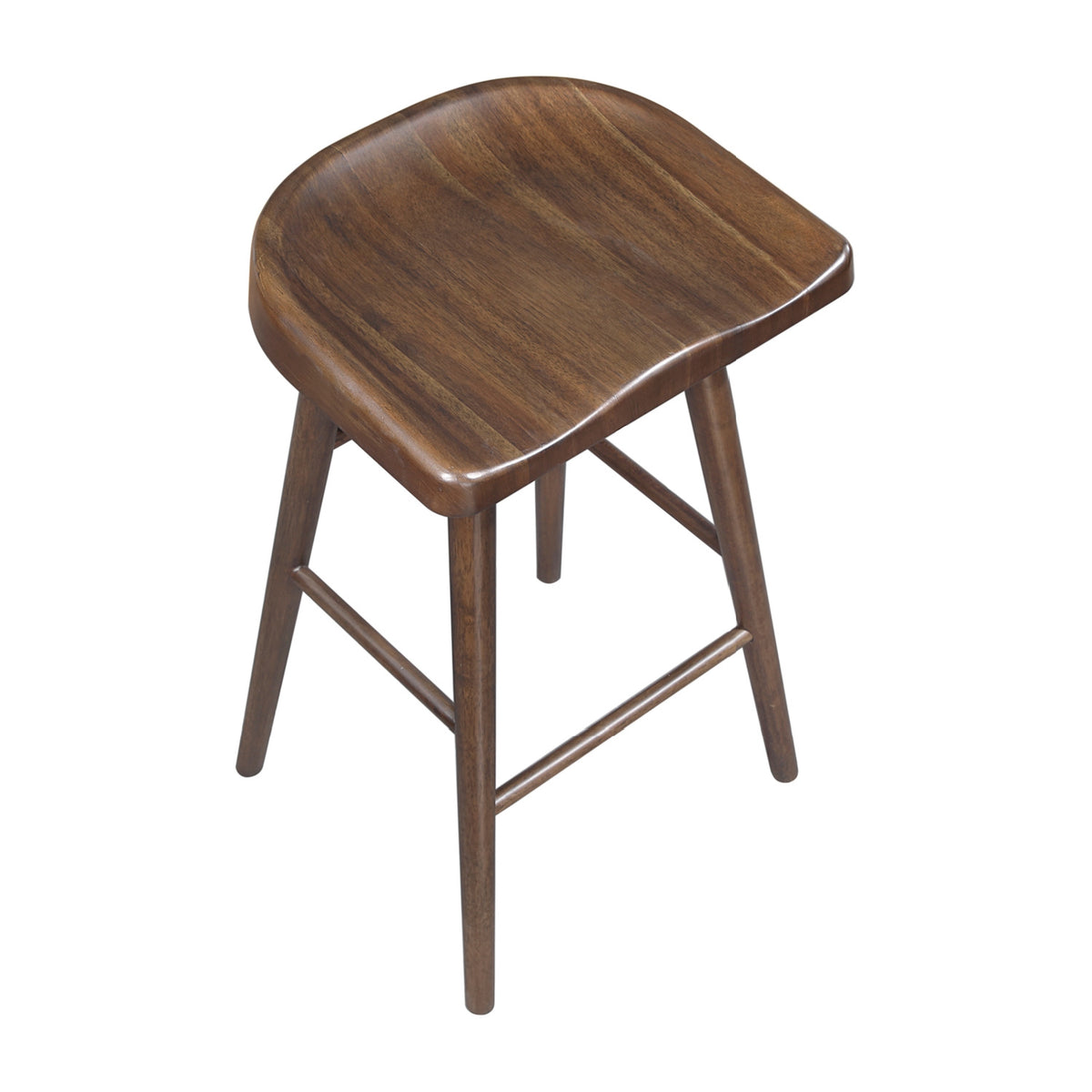 Brown Finish Barstools (2) | OROA