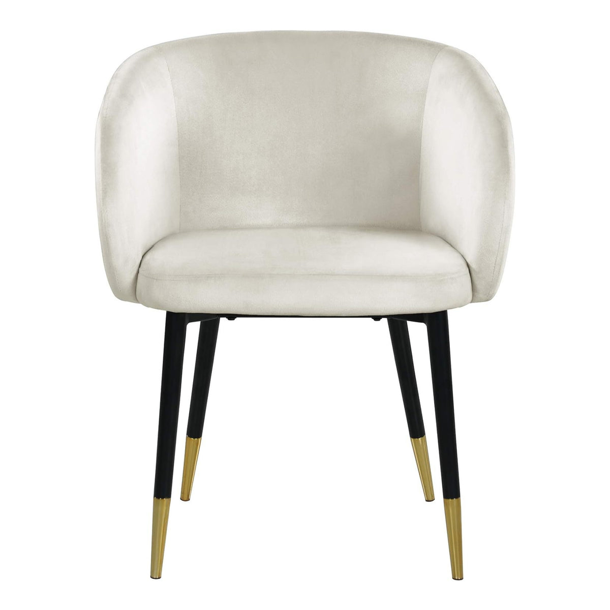 Cream Velvet Accent Chair | OROA