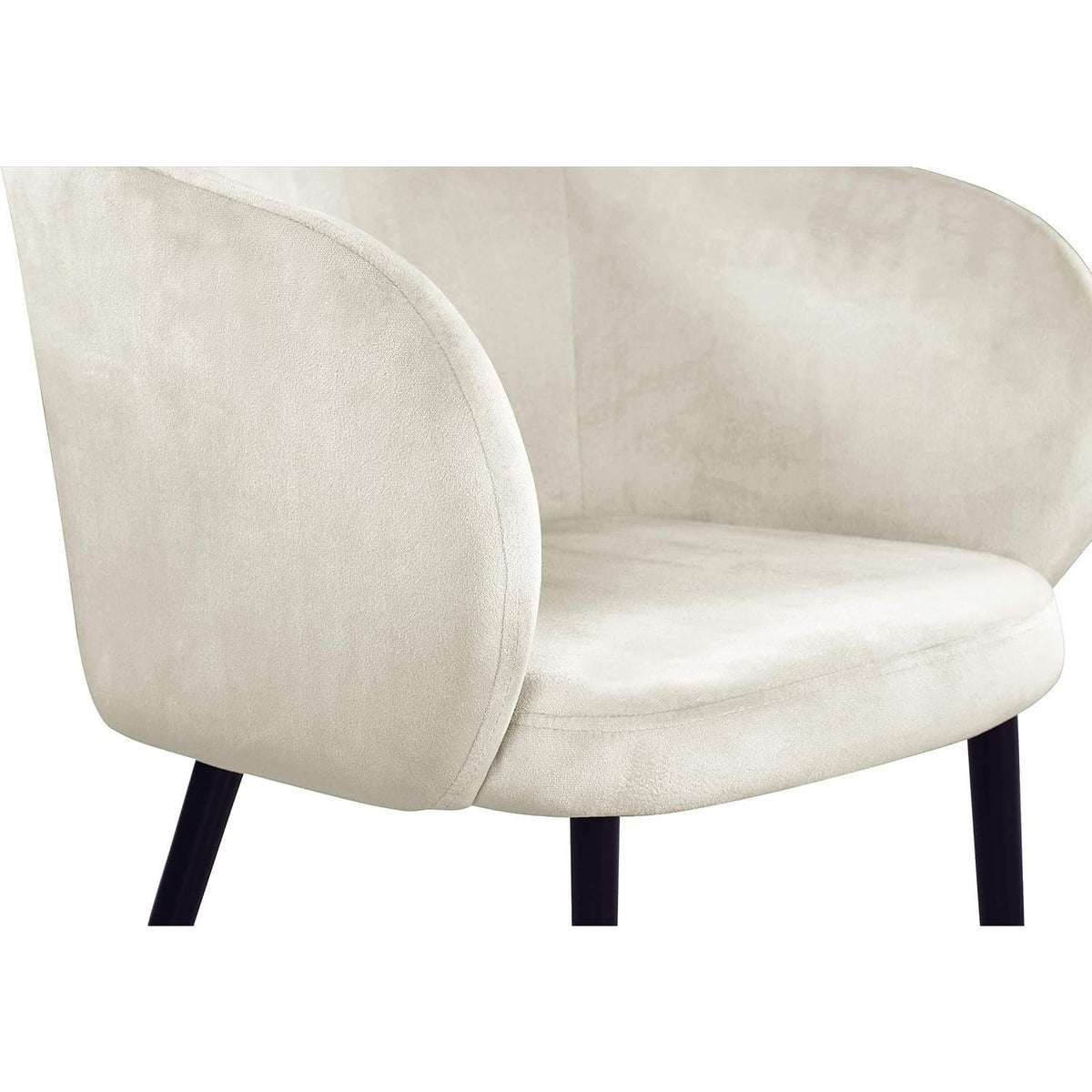 Cream Velvet Accent Chair | OROA