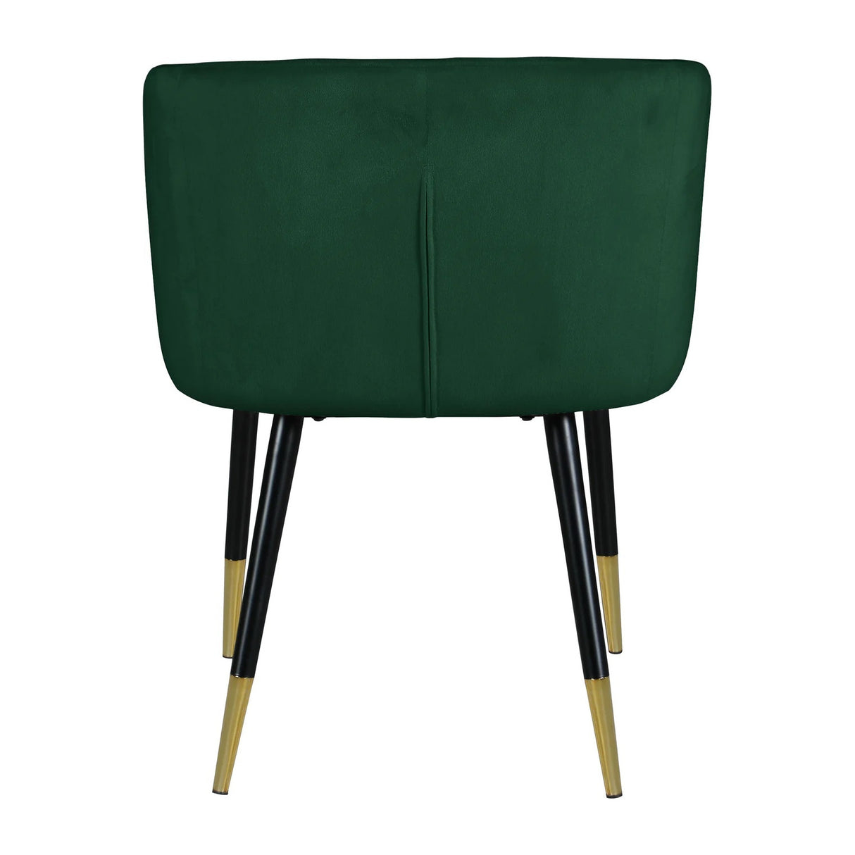 Green Velvet Dining Chair with Gold Trim | OROA