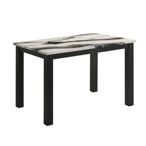 Modern European furniture - Faux Marble Top Rectangular Dining Table - www.oroa.com