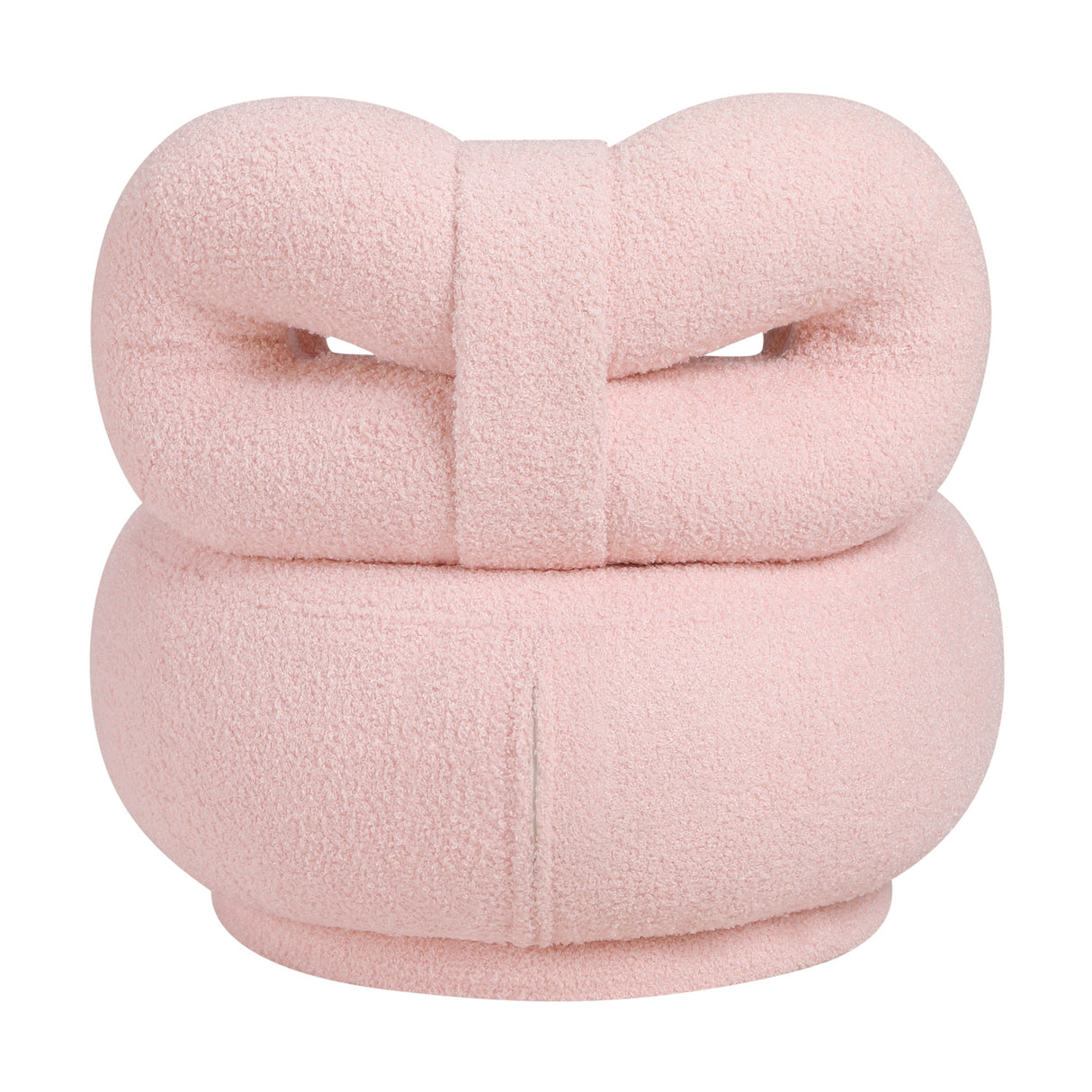 Luxury Pink Boucle Kids Swivel Chair | OROA Kids