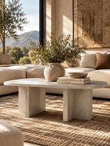 Contemporary Light Gray Finish Dining Table | OROA