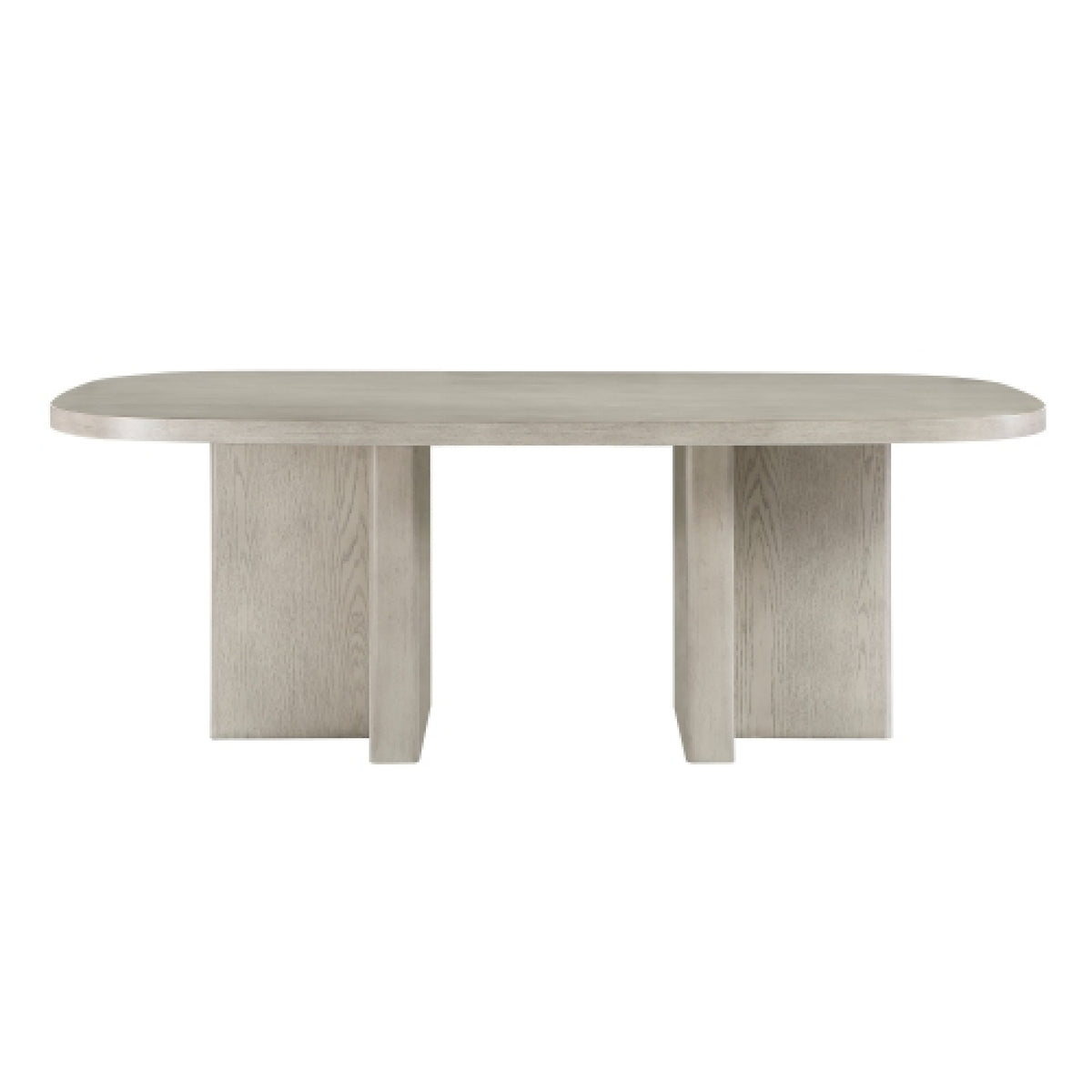 Contemporary Light Gray Finish Dining Table | OROA