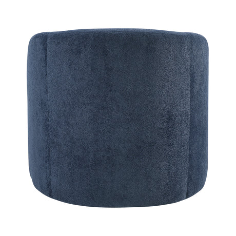 Blue Modern Upholstered Swivel Chair | OROA
