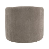 Brown Gray Upholstered Swivel Accent Chair | OROA