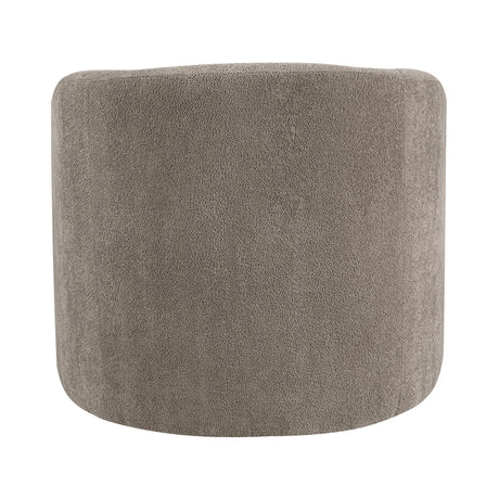 Brown Gray Upholstered Swivel Accent Chair | OROA