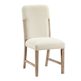 Modern European furniture - Beige Upholstered Dining Chairs (8) - www.oroa.com