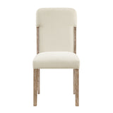 Modern European furniture - Beige Upholstered Dining Chairs (8) - www.oroa.com