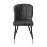 Modern Charcoal Dining Side Chairs (8) | OROA