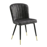Modern Charcoal Dining Side Chairs (8) | OROA