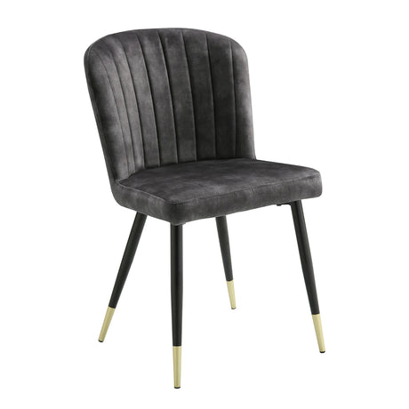 Modern Charcoal Dining Side Chairs (8) | OROA