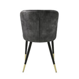 Modern Charcoal Dining Side Chairs (8) | OROA