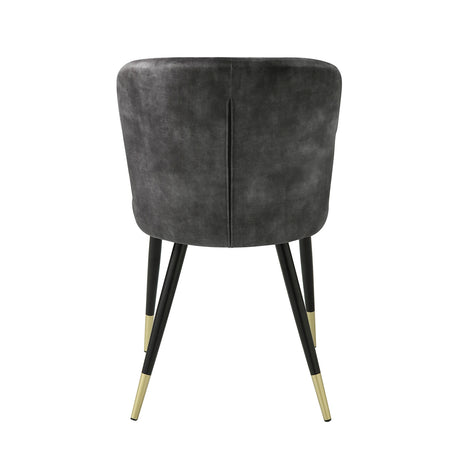 Modern Charcoal Dining Side Chairs (8) | OROA