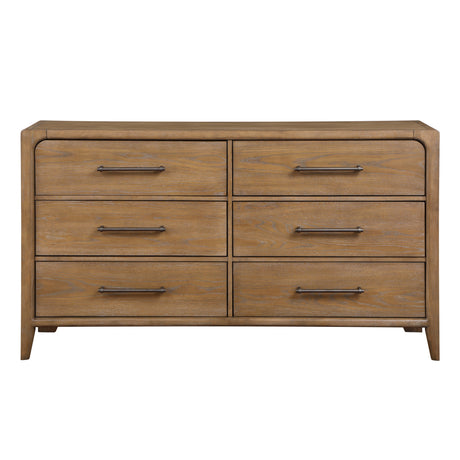 Modern European furniture - Modern Brown Dresser of 6 Drawers - www.oroa.com