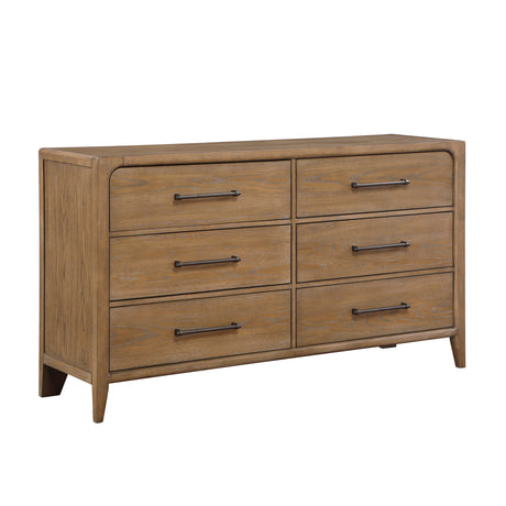 Modern European furniture - Modern Brown Dresser of 6 Drawers - www.oroa.com